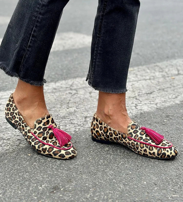 Rihanna - Leopardenprint Mokassins