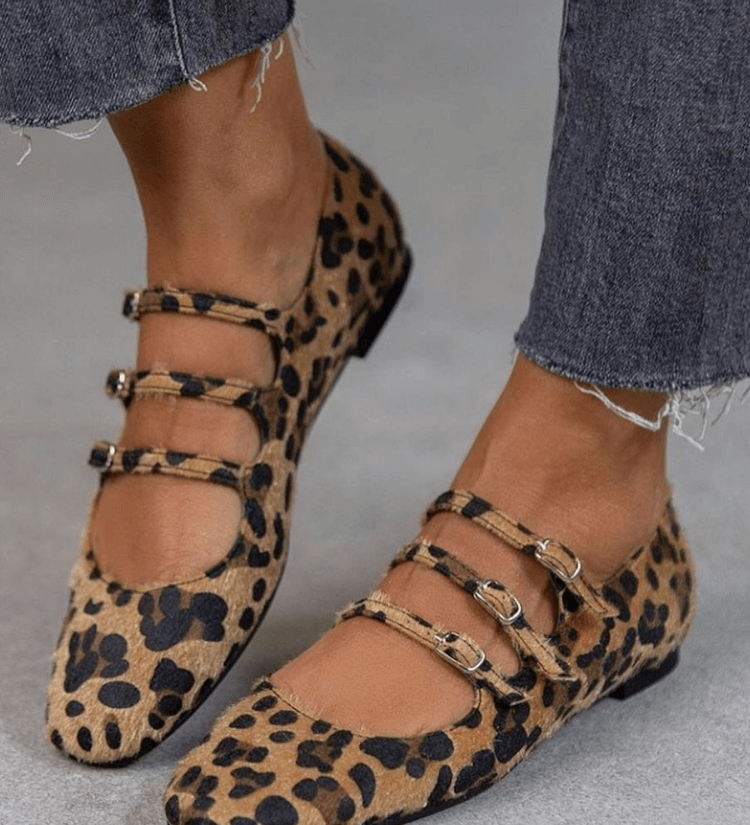 Angelie - Schuhe mit Leopardenmuster