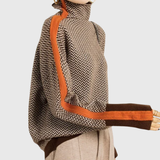 Famke | Luxe Rollkragen in Chevron