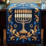 Gequilt Tafelloper - Verlichte Menorah
