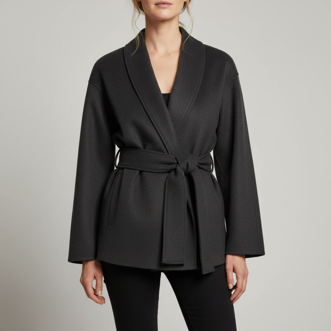 Gisela | Geschichtete Jacke mit Gürtel