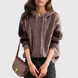Isa | Gestrickter Hoodie