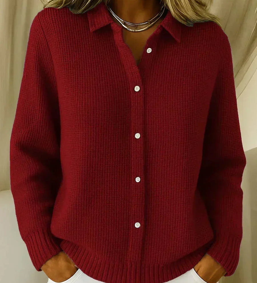 Katrina | Strukturierte Strickjacke mit Knöpfen