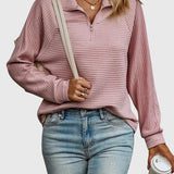 Nora | Eleganter Pullover mit halbem Reißverschluss