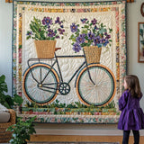 Julia - Textiele wandkunst Muur Bloeiend Wielen