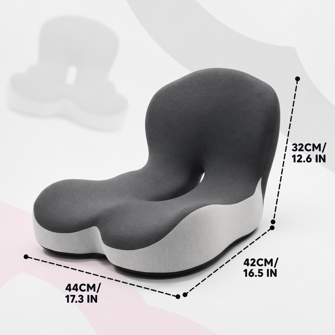 StøttePude™ | Ergonomisches Sitzkissen zur Linderung von Rücken- und Lendenwirbelsäulenbeschwerden