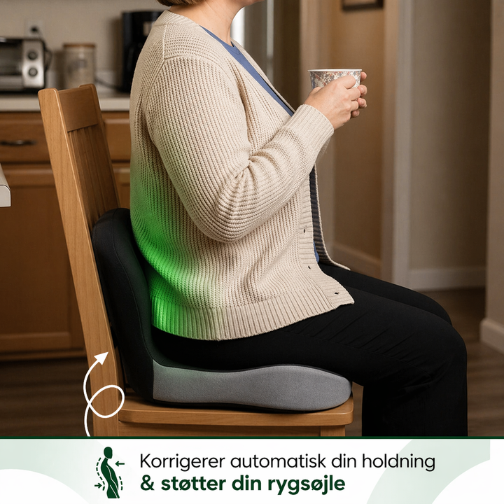 StøttePude™ | Ergonomisches Sitzkissen zur Linderung von Rücken- und Lendenwirbelsäulenbeschwerden