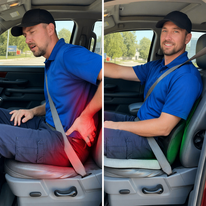 StøttePude™ | Ergonomisches Sitzkissen zur Linderung von Rücken- und Lendenwirbelsäulenbeschwerden