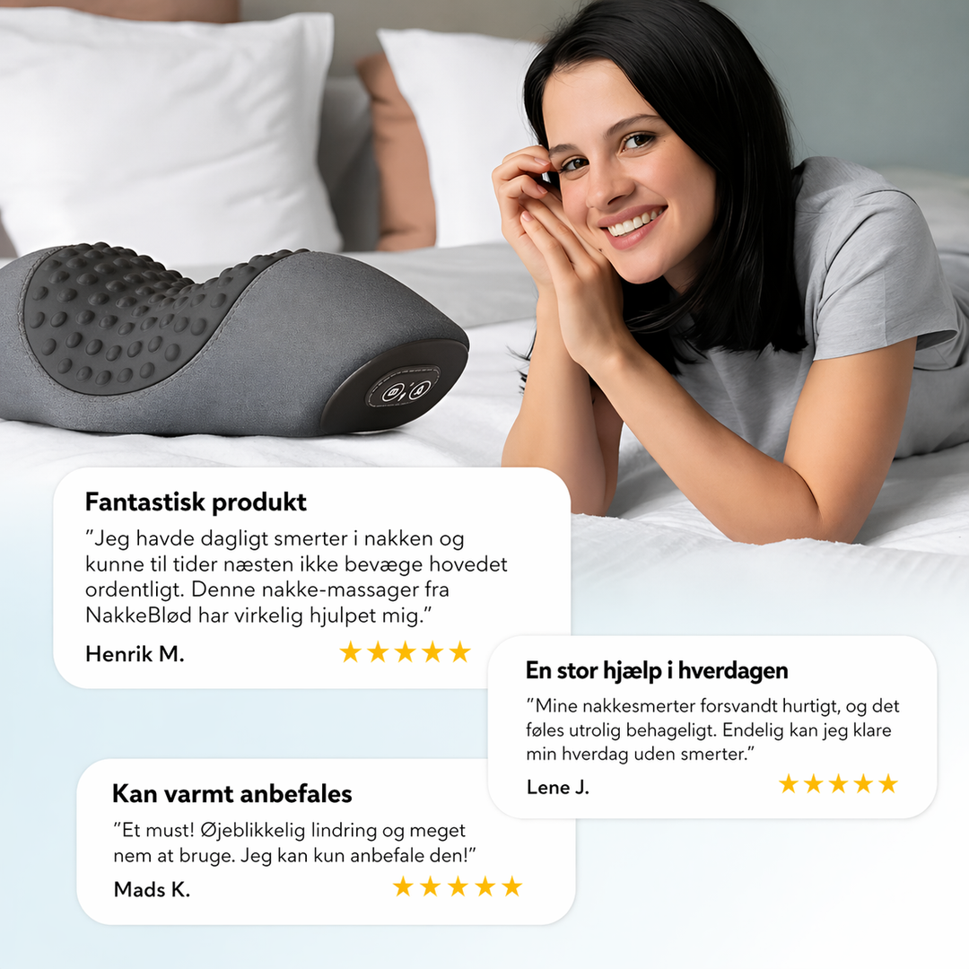 NackenSoft | Elektrisches Wärme- &amp; Massagekissen für den Nacken
