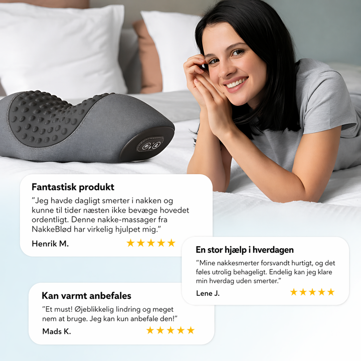 NackenSoft | Elektrisches Wärme- &amp; Massagekissen für den Nacken