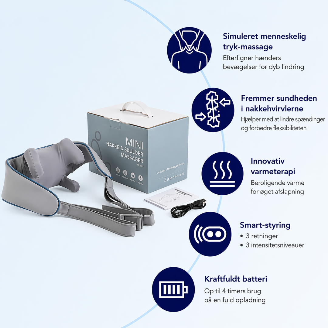 SmartNakke™ | Elektrische Massage mit Wärme und Linderung
