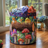 Quilted Wasbasket - Frog Family