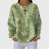 Emilia | Pullover mit Weihnachtsbaum-Muster