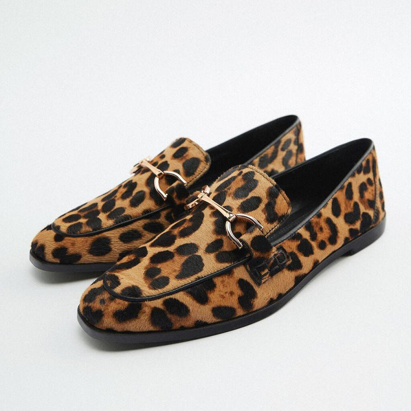 Adrianna - Gewagte Leopard Mokassins
