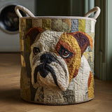 Gestoffeerde Wasmand - Rustieke Bulldog
