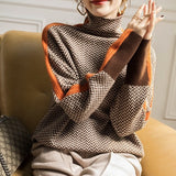 Famke | Luxe Rollkragen in Chevron