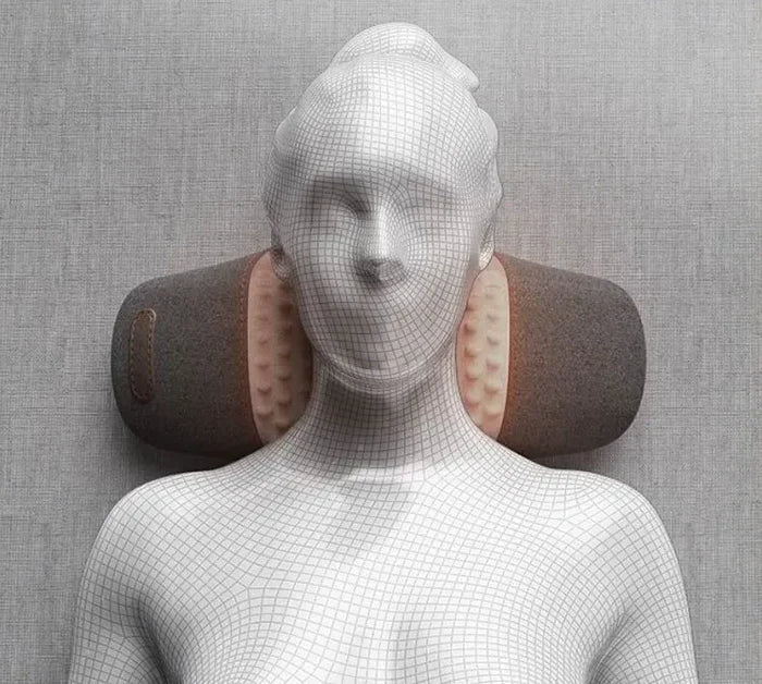 NackenSoft | Elektrisches Wärme- &amp; Massagekissen für den Nacken