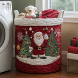 Gepolsterde Wasmand - Kerstman's Vreugde