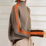 Famke | Luxe Rollkragen in Chevron