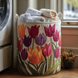 Gestoffeerde Wasmand - Tulpenplezier
