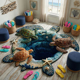 Fenna - Decoratief vloerkleed Gepersonaliseerd Vorm van Schildpad