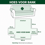 Roos - Gewatteerde bankhoes Wolf