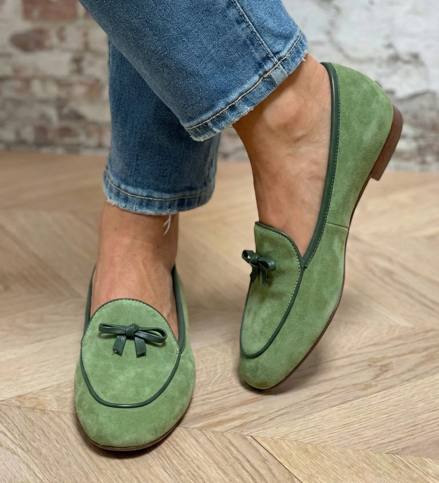 Geneviève - Elegante Platte Schuhe mit Schleife