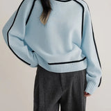 Carine | Eleganter Pullover mit hohem Kragen