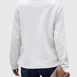 Nora | Eleganter Pullover mit halbem Reißverschluss