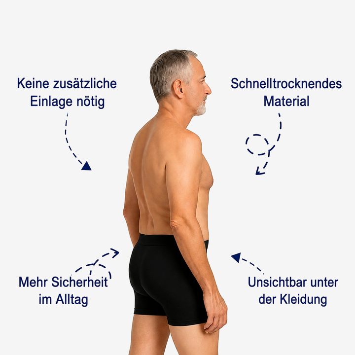 DryGuard | Inkontinenz-Boxershorts für Herren – saugstark und diskret
