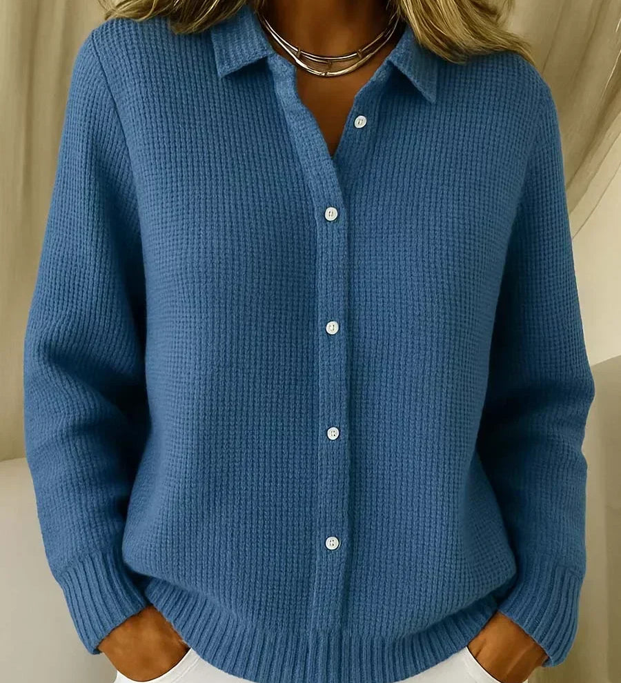 Katrina | Strukturierte Strickjacke mit Knöpfen