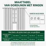 Geertje - Gewatteerde gordijnen Stille Bosrand