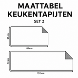 Fien - Keukenmat Kerst met Vorst Feestelijk