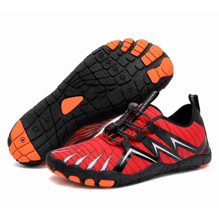 NaturSkridt™ - Grau-Orange